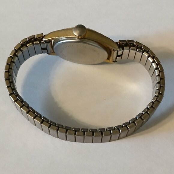 Vintage Remington Elegant Gold Tone Stretch Band Quartzarama Watch Japan Movt - Picture 6 of 10